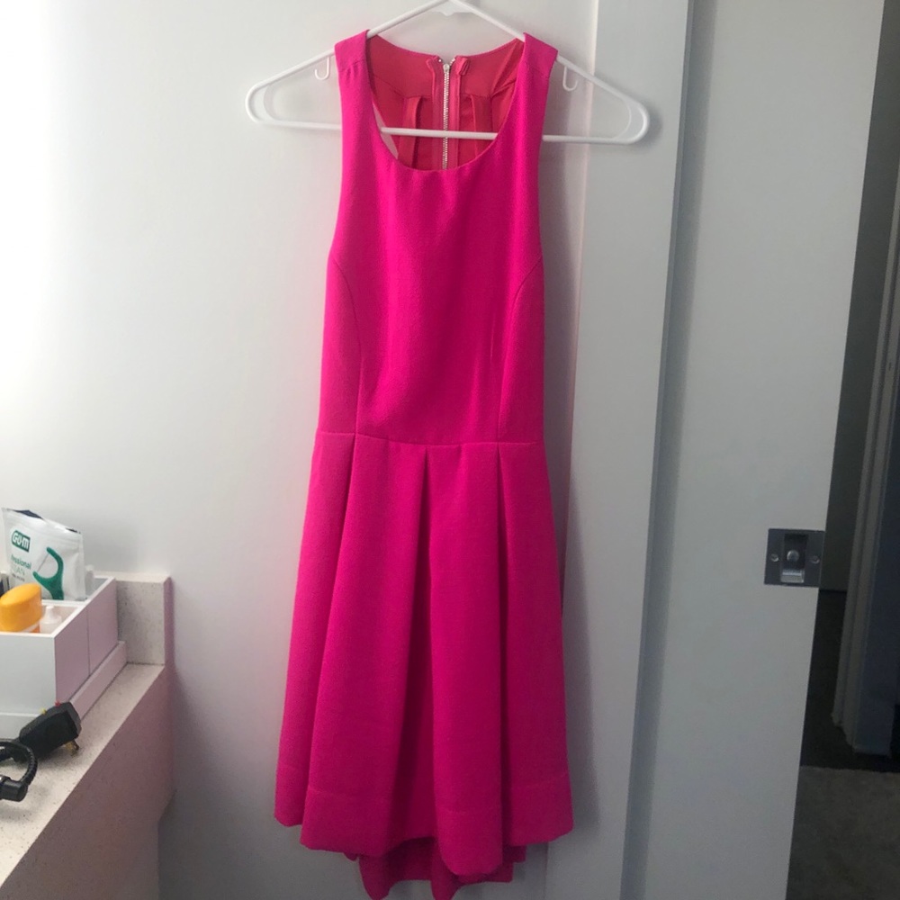 Lulus hot pink skater dress